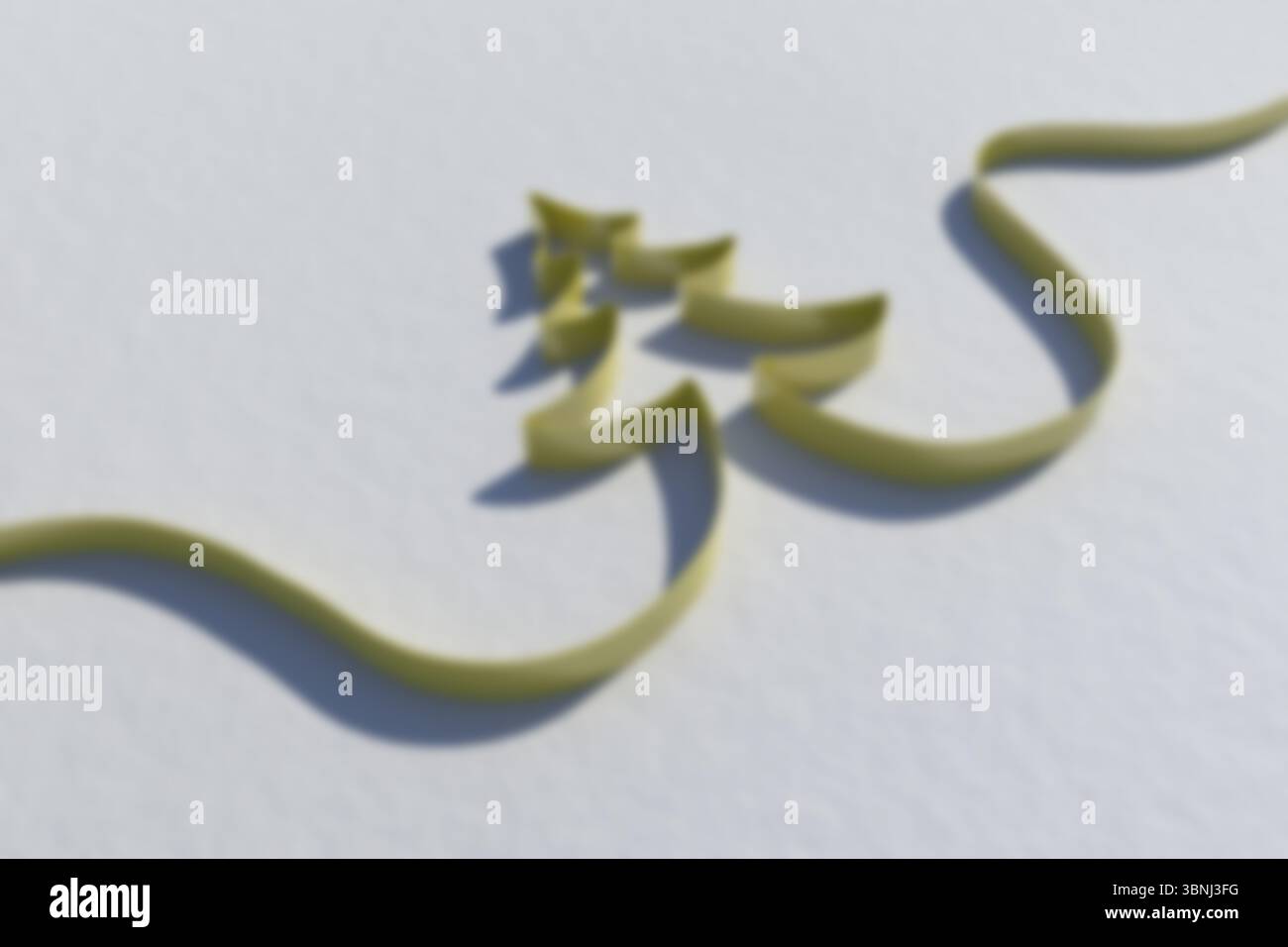 Verschwommenes Band in Form eines weihnachtsbaums Stockfoto