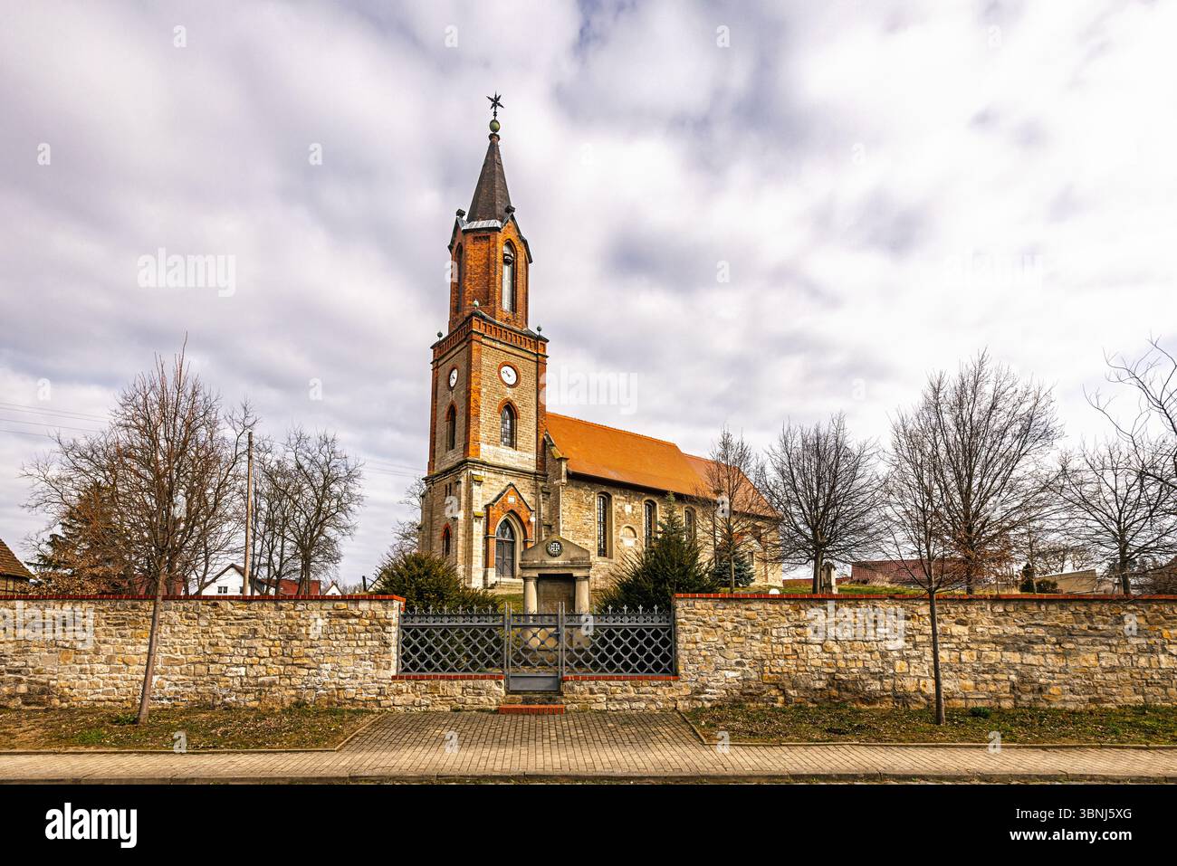 Dorfkirche St. Stephani Mehringen Stockfoto