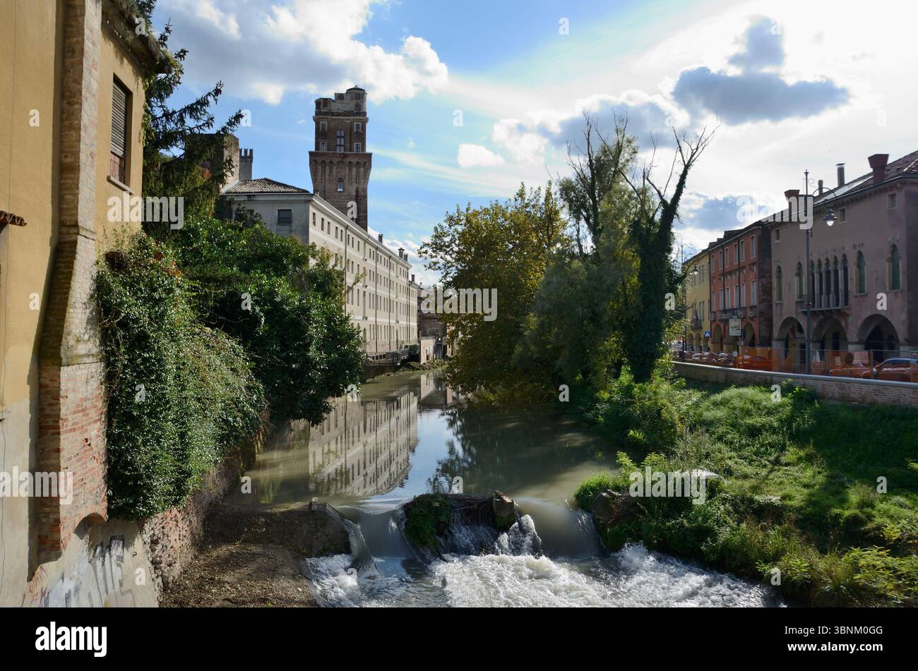 La Specola, Castello Carrarese, Canal of Padua, Veneto, Italien, Europa Stockfoto