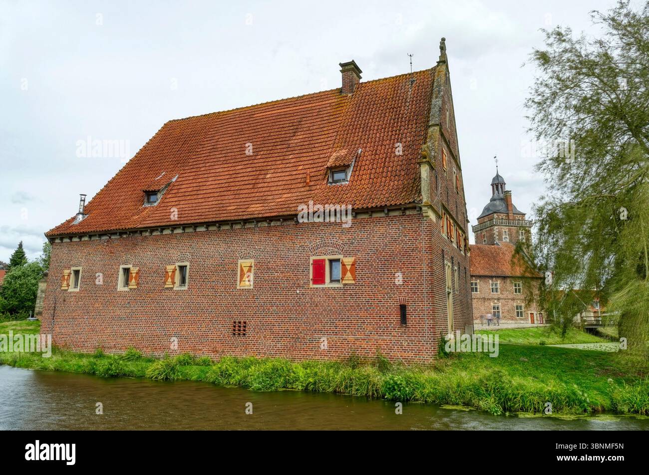 Ein historisches Schloss in Raesfeld Stockfoto