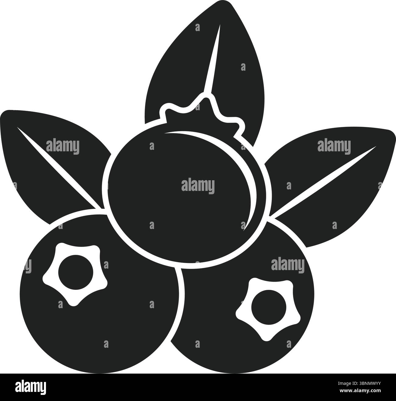 Cranberry Frucht-Ikone im flachen Stil. Preiselbeervektorillustration auf isoliertem Hintergrund. Business-Konzept für frische Beeren. Stock Vektor