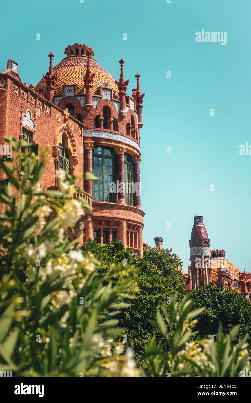Hospital De La Santa Creu ich Sant Pau Stockfoto