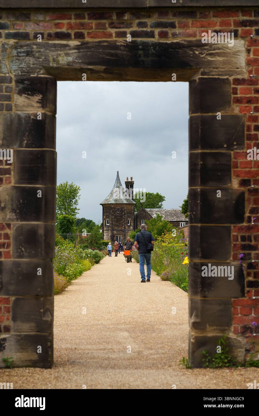 Ummauerter Garten bei RHS Bridgewater Stockfoto
