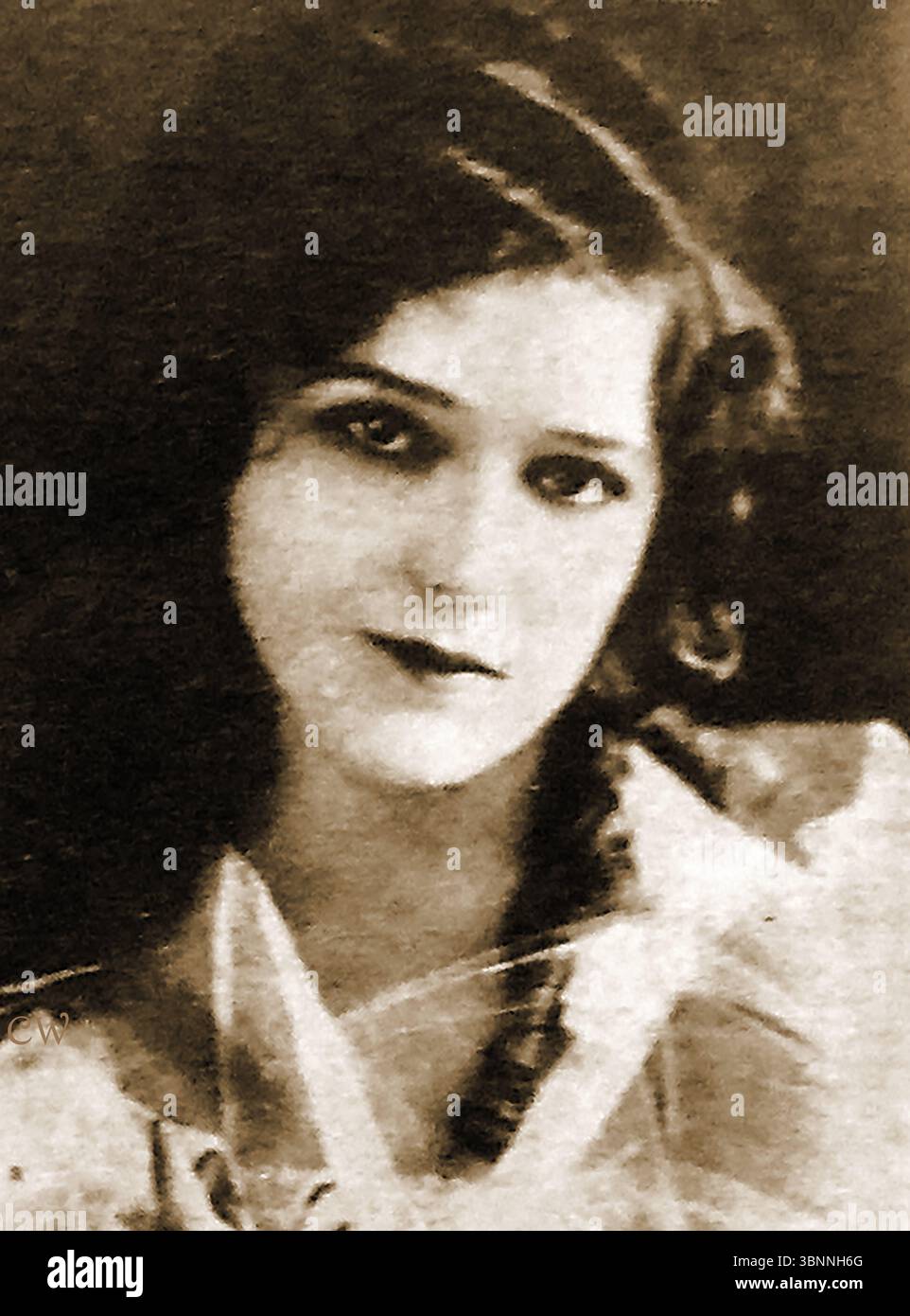 FILM - FILME - KINO - GESCHICHTE - ein altes Porträt von Mary Pickford (* Gladys Louise Smith 1892 – 1979). Das Original „World's Sweetheart“. Sie war angeblich Hollywoods erster Millionär Stockfoto