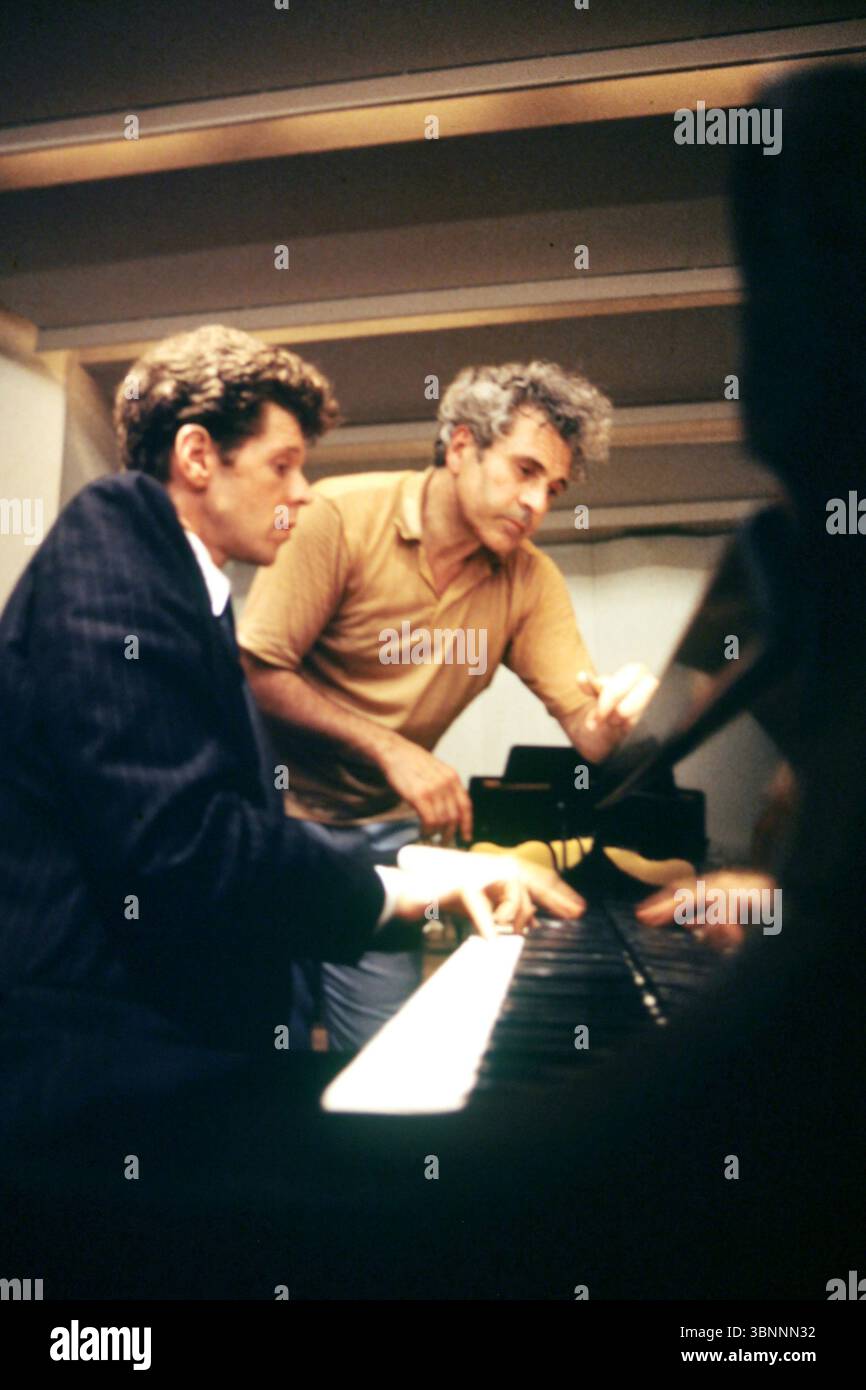 Van Cliburn übte im Mai 1971 bei Wolf Trap. Foto von Dennis Brack bb 21 Foto von Dennis Brack Stockfoto