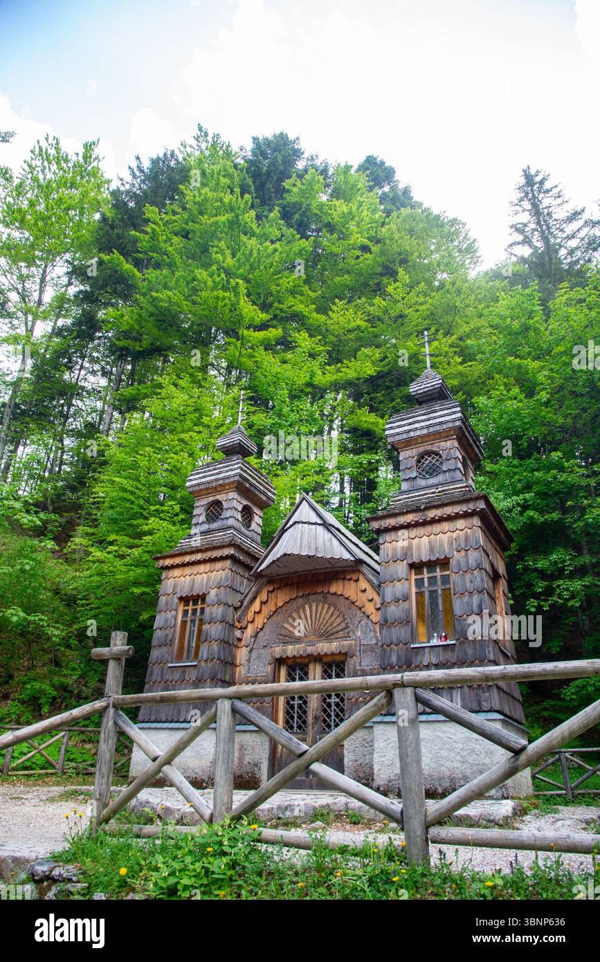 Berühmte russische Kirche in Slowenien Stockfoto