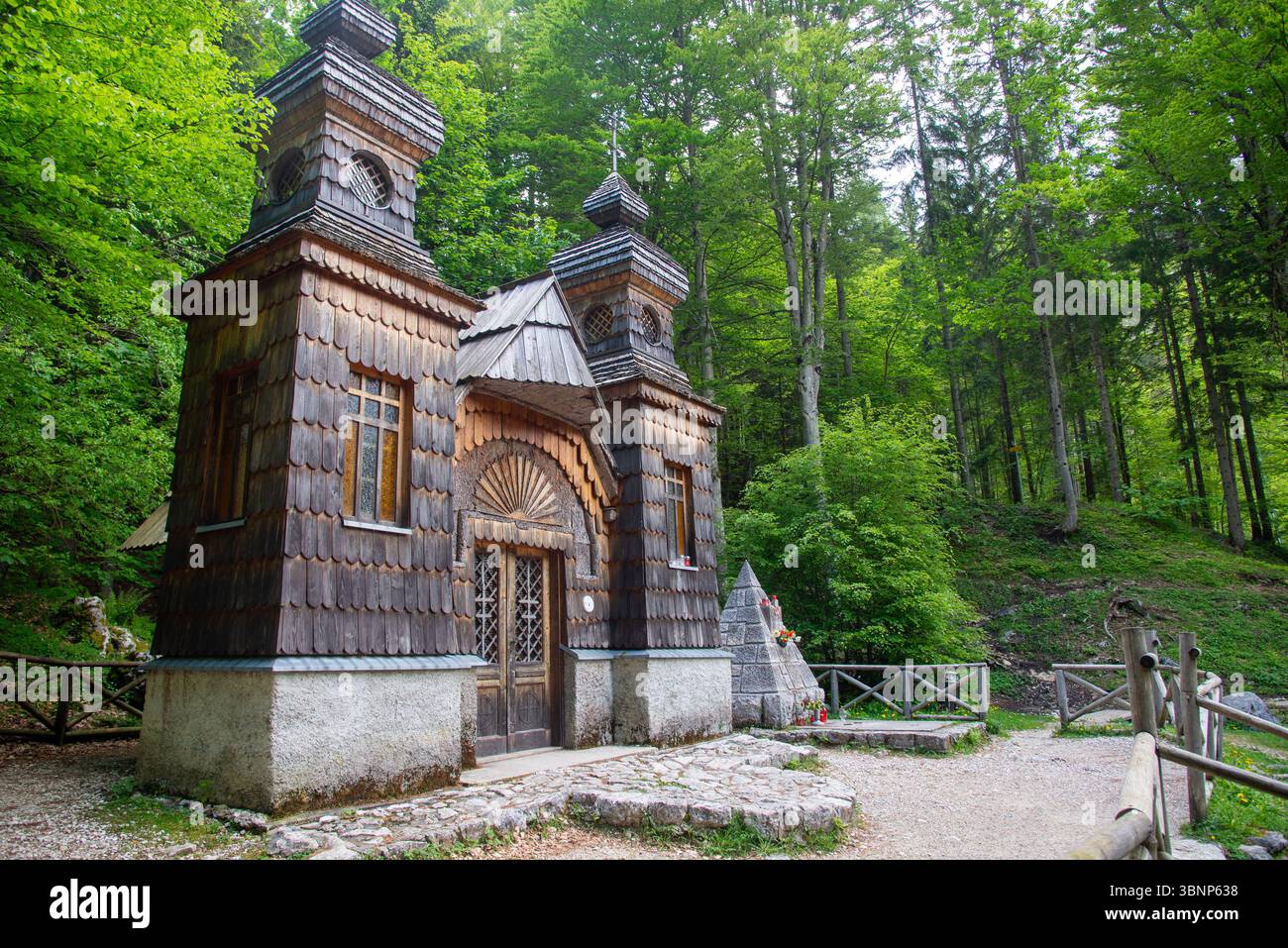 Berühmte russische Kirche in Slowenien Stockfoto