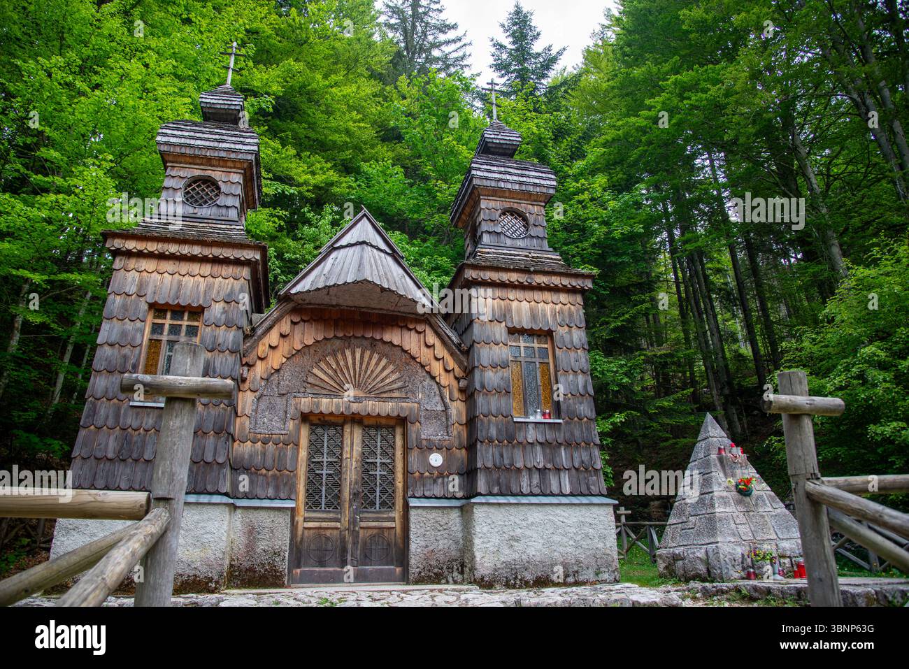Berühmte russische Kirche in Slowenien Stockfoto