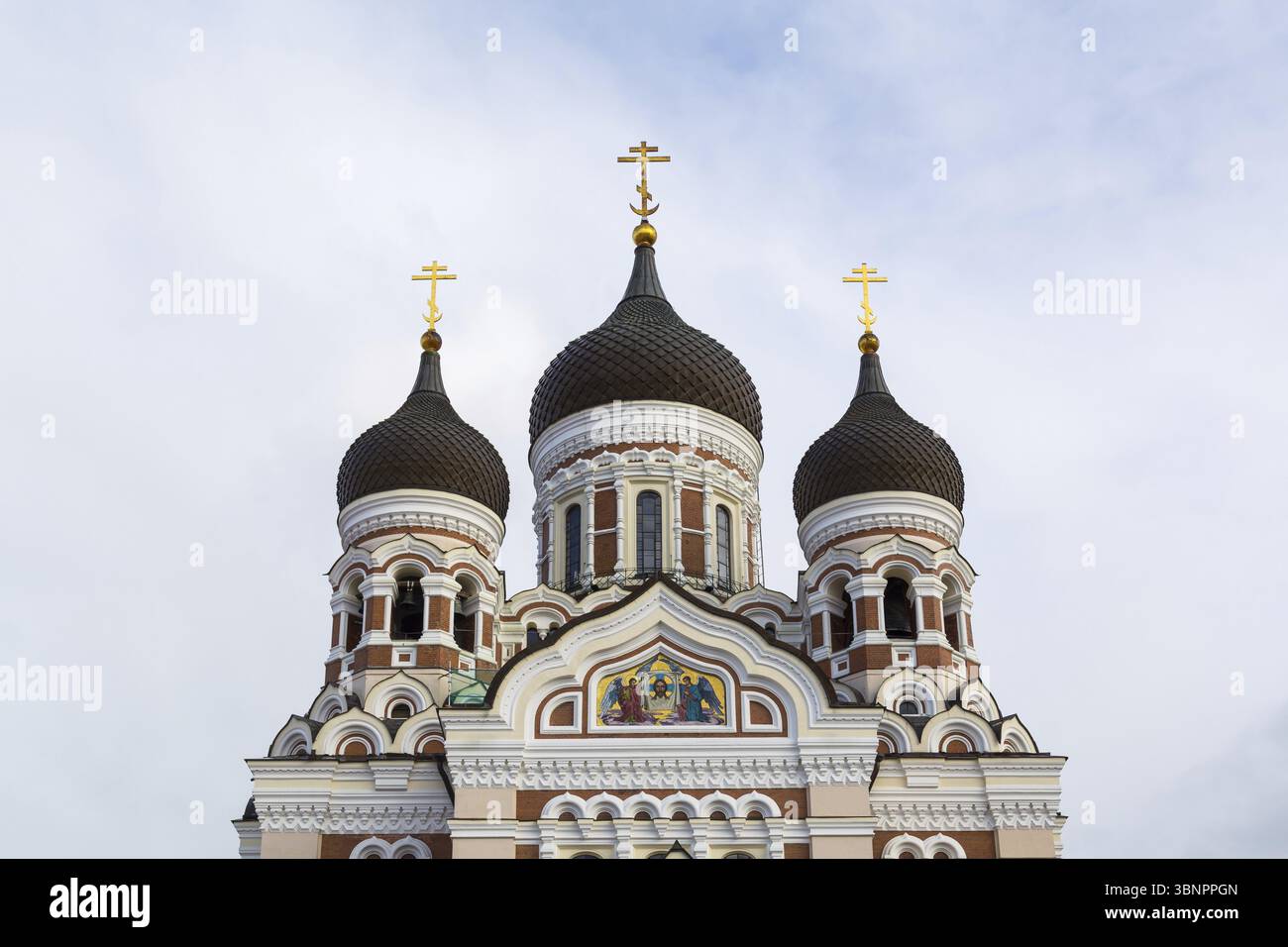 Alexander Nevski Kathedrale auf dem Hügel Toompea in der Altstadt von Tallinn in Estland Stockfoto