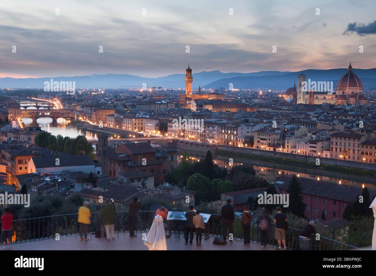 Luftaufnahme, Florenz, Toskana, Italien Stockfoto