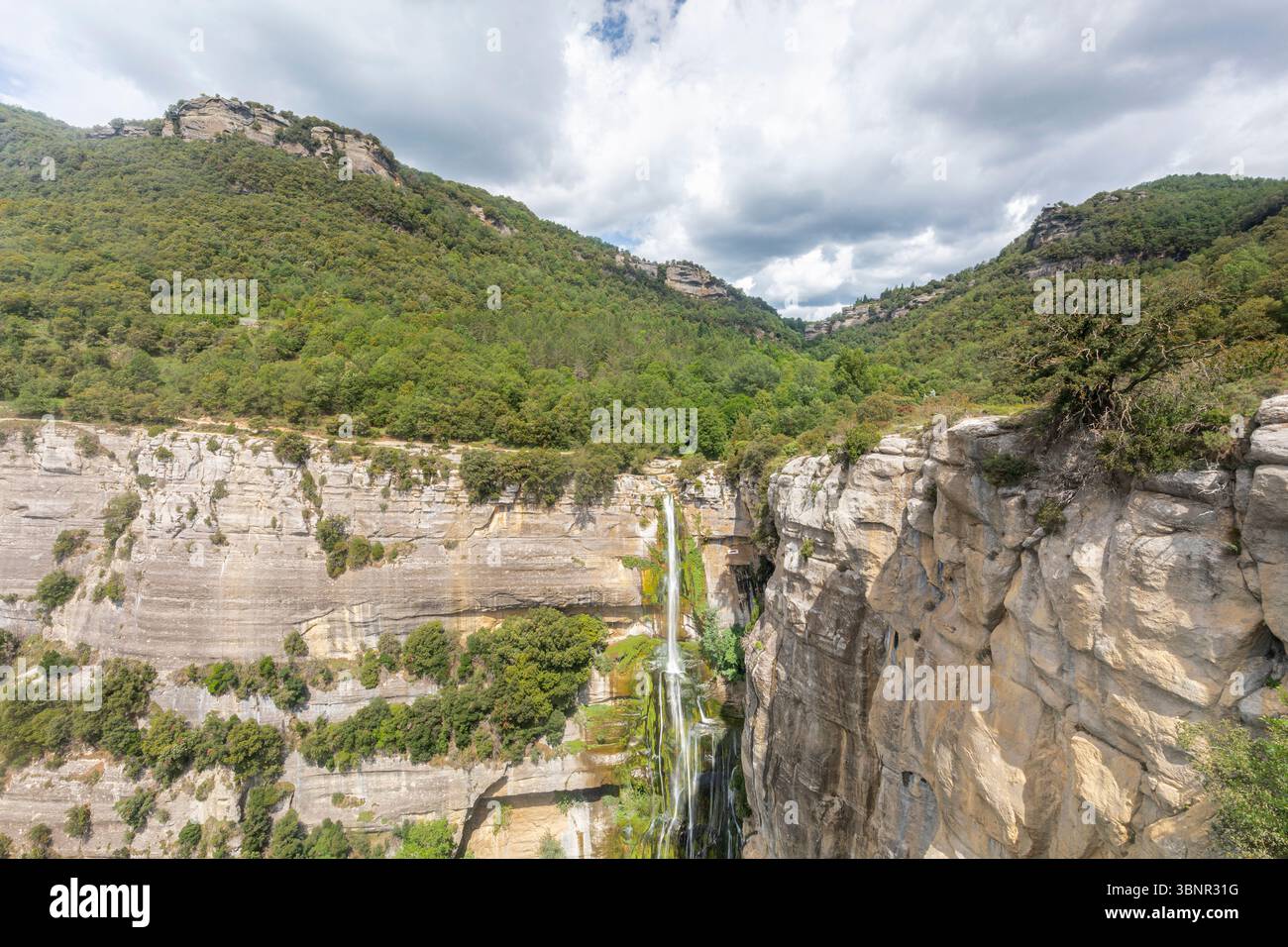 Salt de Sallent Wasserfall, Rupit, Barcelona, Spanien Stockfoto