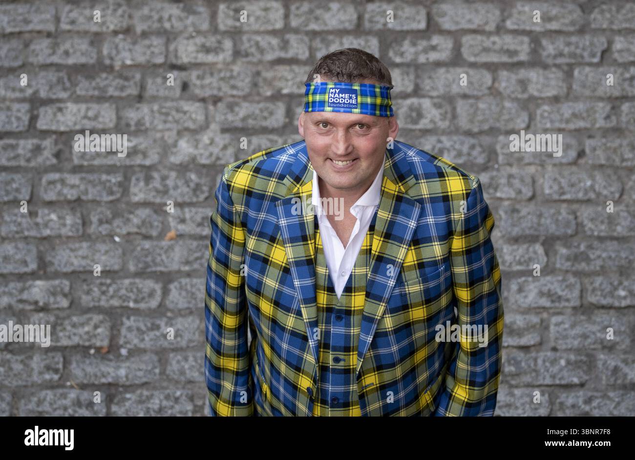 Aktenfoto vom 17. Mai 11/18 vom verstorbenen Doddie Weir. Die Rugby-Stars Kenny Logan und Rob Wainwright sowie andere Sportlegenden zollen dem verstorbenen Doddie Weir in einem Video zu seinem 55. Geburtstag Tribut. Ausgabedatum: Freitag, 4. Juli 2025. Stockfoto