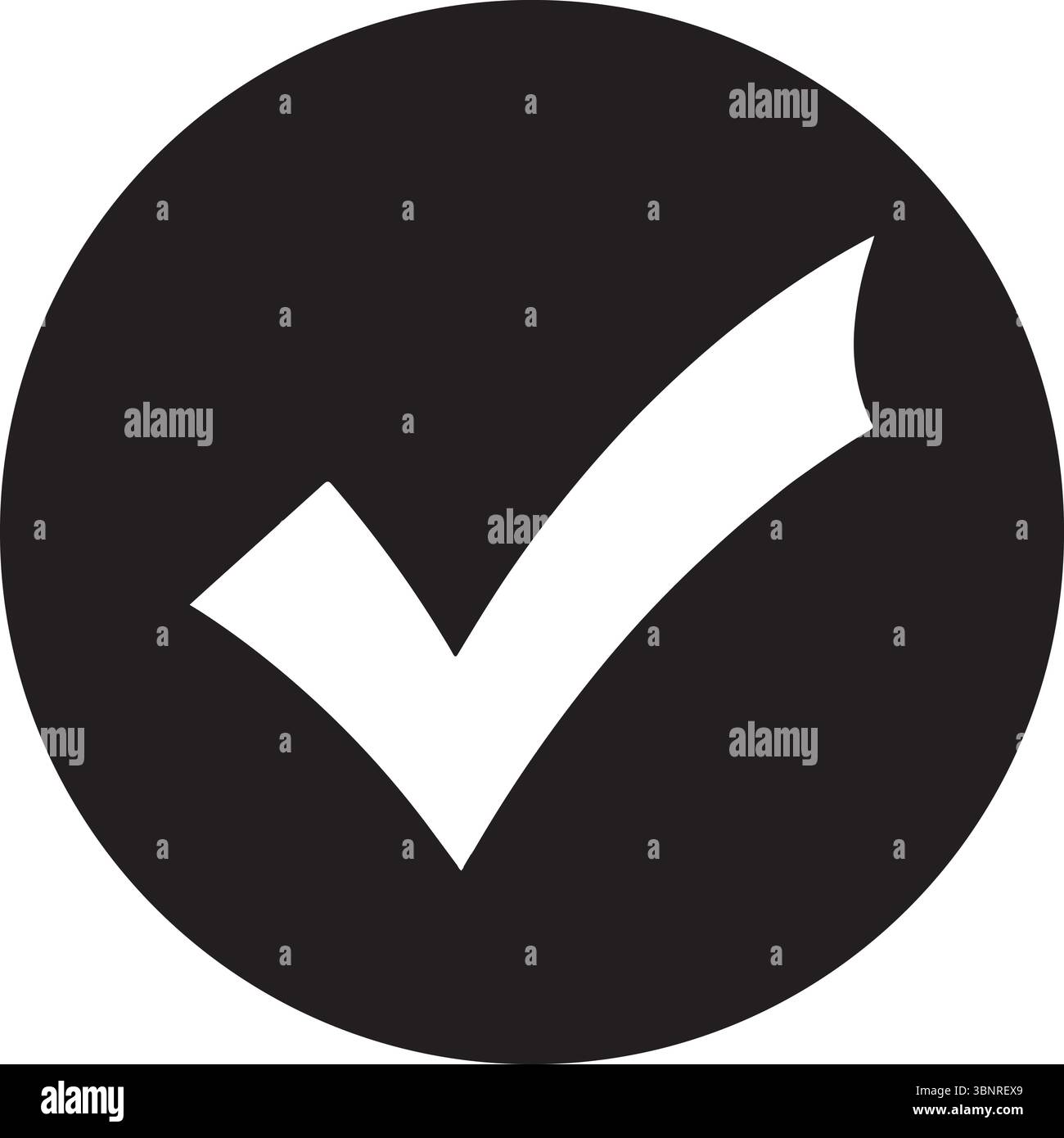 Symbole für grüne Häkchen – Vektor für genehmigte, bestätigte und erfolgreiche Symbole Stock Vektor