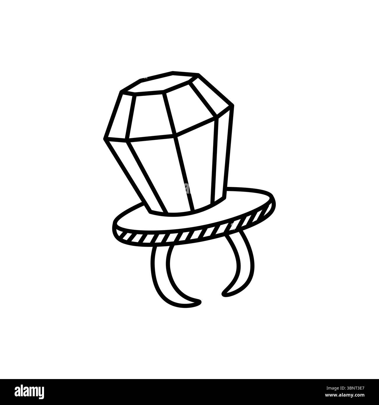 Verspielter Ring-Pop-Bonbons-Ikone, perfekt für süße Leckereien, Kinder- oder Partymotive. Stock Vektor