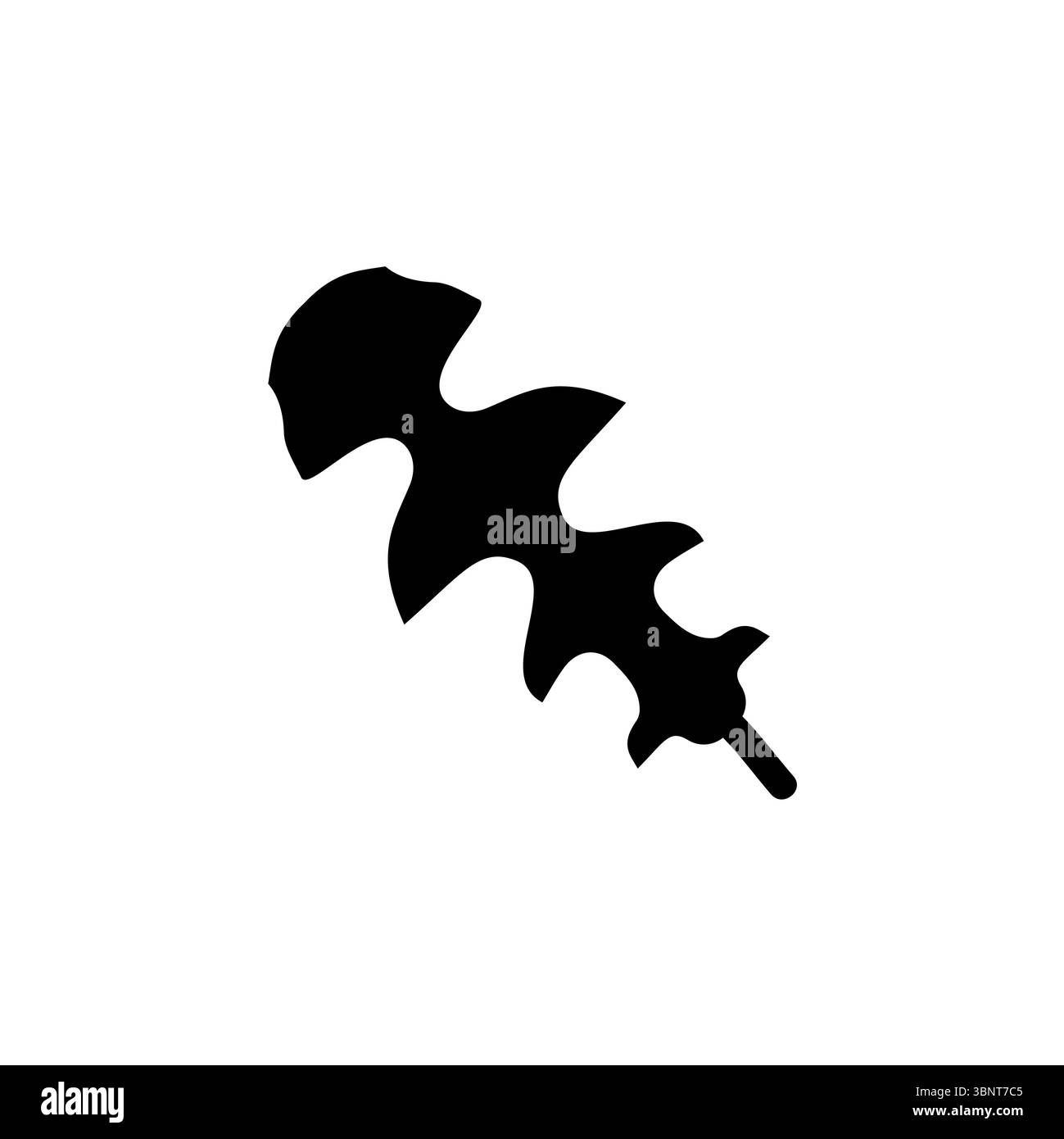 Monstera Palme Blatt, tropische Pflanze Solid Flat Vektor Symbol isoliert auf weißem Hintergrund. Stock Vektor