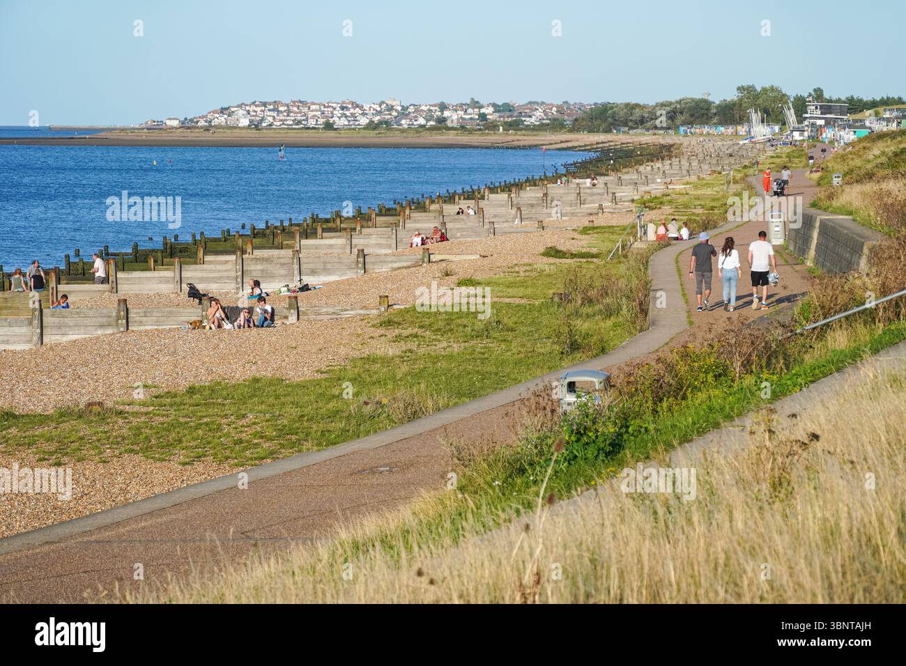 Tankerton Beach in Whitstable, Kent, England Großbritannien Stockfoto