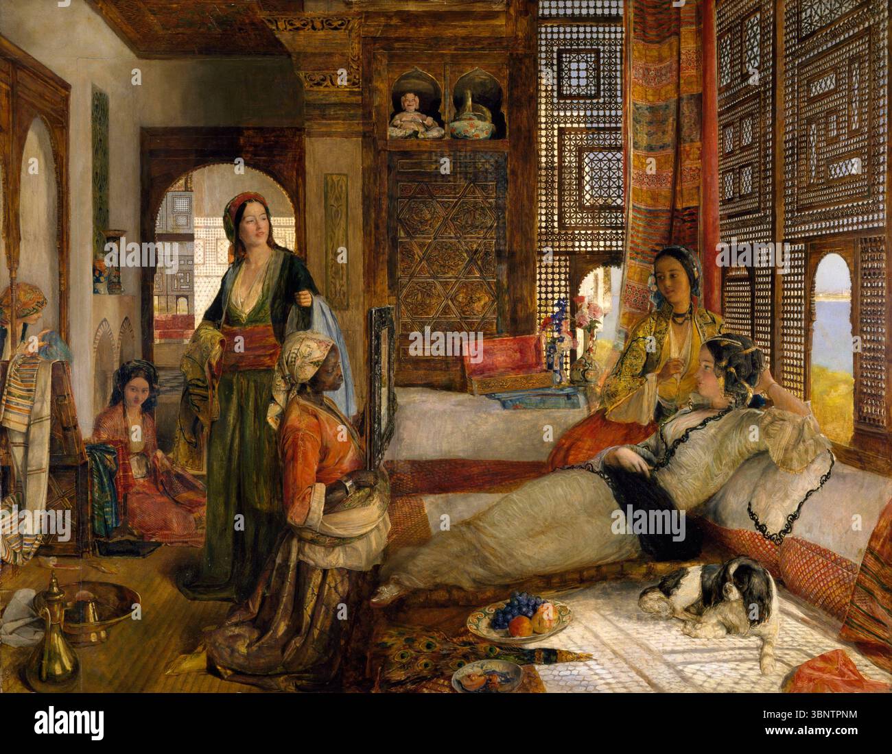 The Harem von John Frederick Lewis im Jahr 1876 Stockfoto