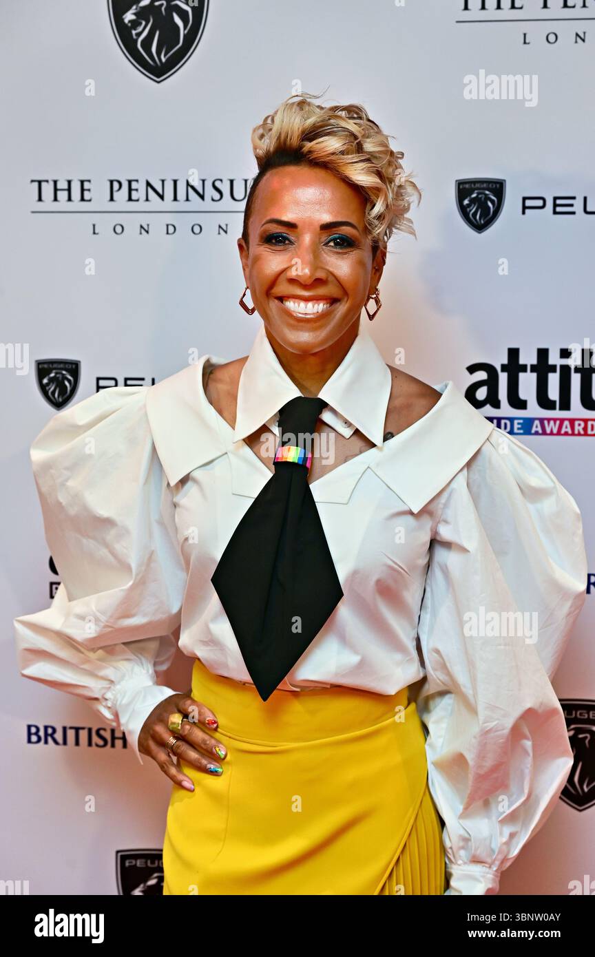 LONDON, GROSSBRITANNIEN. Juli 2025. Kelly Holmes bei den Attitude PRIDE Awards Europe 2025 auf der Peninsula London, Großbritannien. (Foto von 李世惠/siehe Li/Picture Capital) Credit: Siehe Li/Picture Capital/Alamy Live News Stockfoto