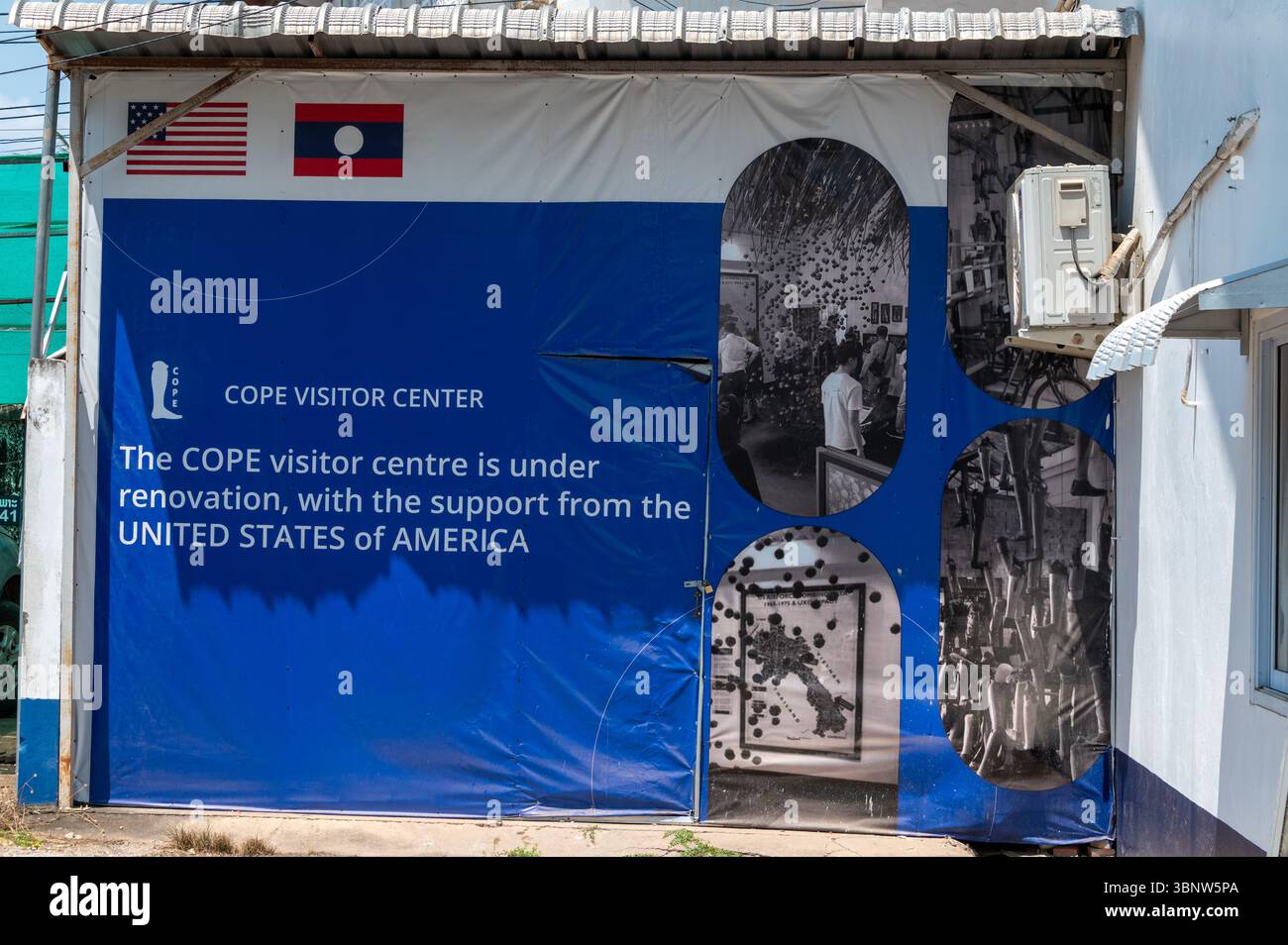 COPE (Cooperative Orthotic and Prosthetic Enterprise) ist ein Besucherzentrum und Museum auf dem Gelände des Zentrums für medizinische Rehabilitation (CMR) auf KH Stockfoto