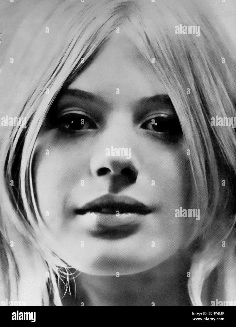 Marianne Faithfull. Porträt der englischen Sängerin und Schauspielerin Marianne Evelyn Gabriel Faithfull (1946–2025), Publicity-Aufnahme, 1964 Stockfoto