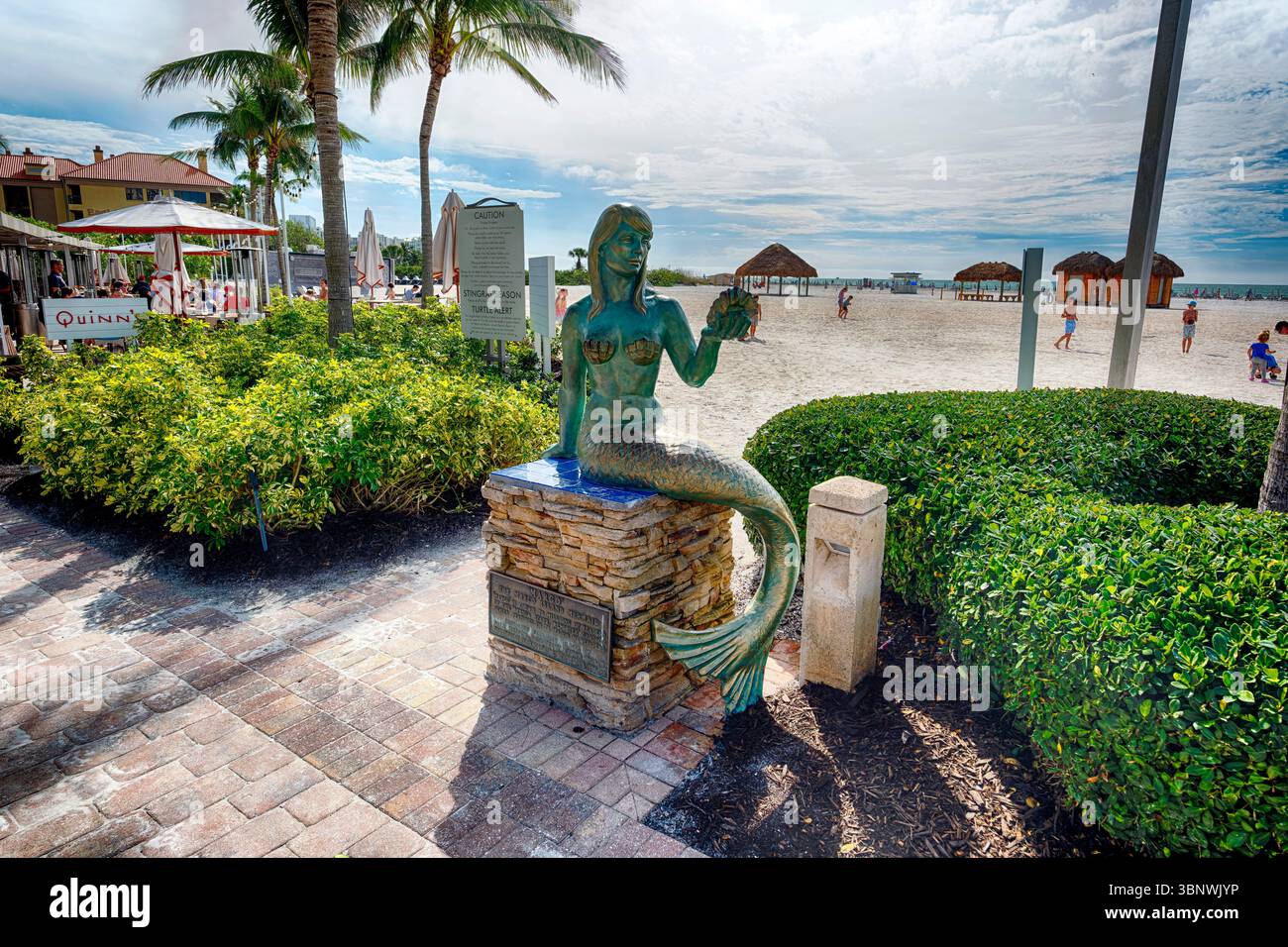 Margo the Mermaid Statue, JWR Marriott Resort, Marco Island, Florida Stockfoto