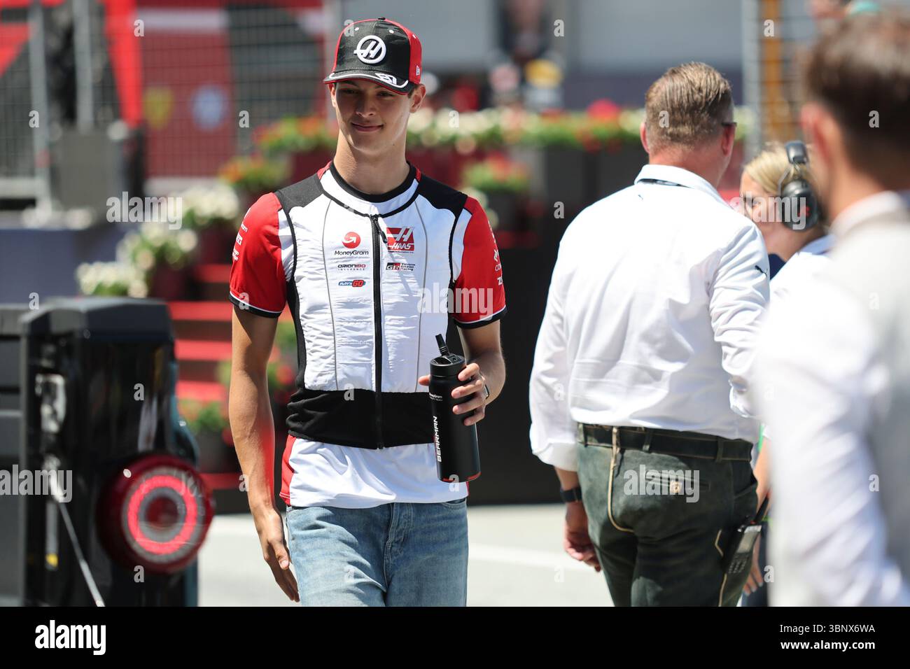 Red Bull Ring, 29. Juni 2025. Formel 1 MSC Cruises großer Preis von Österreich 2025. Im Bild: Oliver Bearman (GBR) vom MoneyGram Haas F1 Team © Piotr Zajac/Alamy Live News Stockfoto