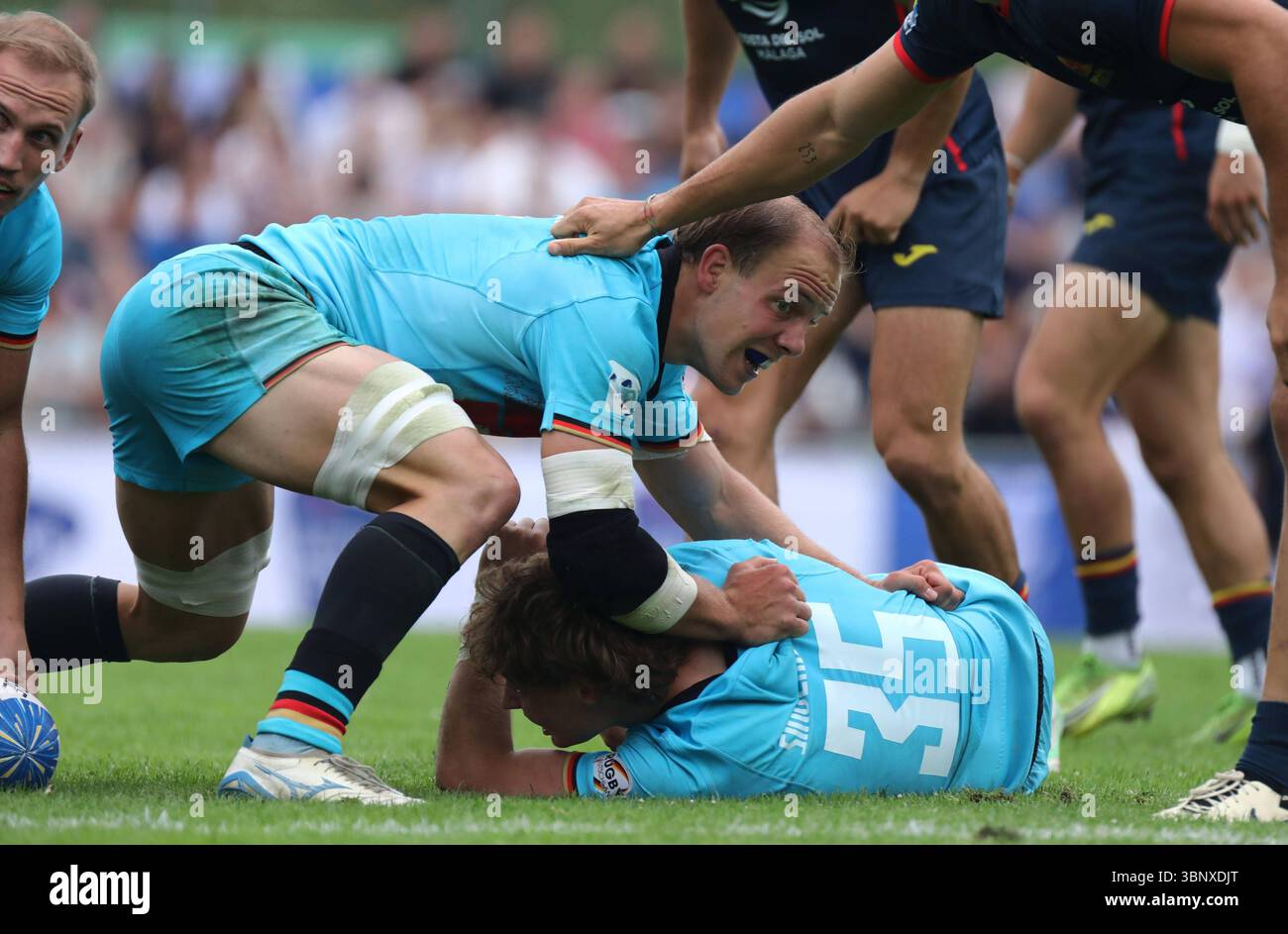 29.06.2025, xcex, DE, Hamburg, Rugby, Hamburg Seven Rugby, Rugby Europe, Eurovia, Rugby Europe Sevens Championship Series Hamburg, Felix Hufnagel Team Deutschland, *** 29 06 2025, xcex, DE, Hamburg, Rugby, Hamburg Seven Rugby, Rugby Europe, Eurovia, Rugby Europe Sevens Championship Series Hamburg, Felix Hufnagel Team Deutschland, CE Stockfoto