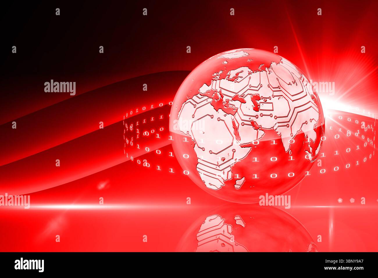 Globale Technologie-Hintergrund Stockfoto