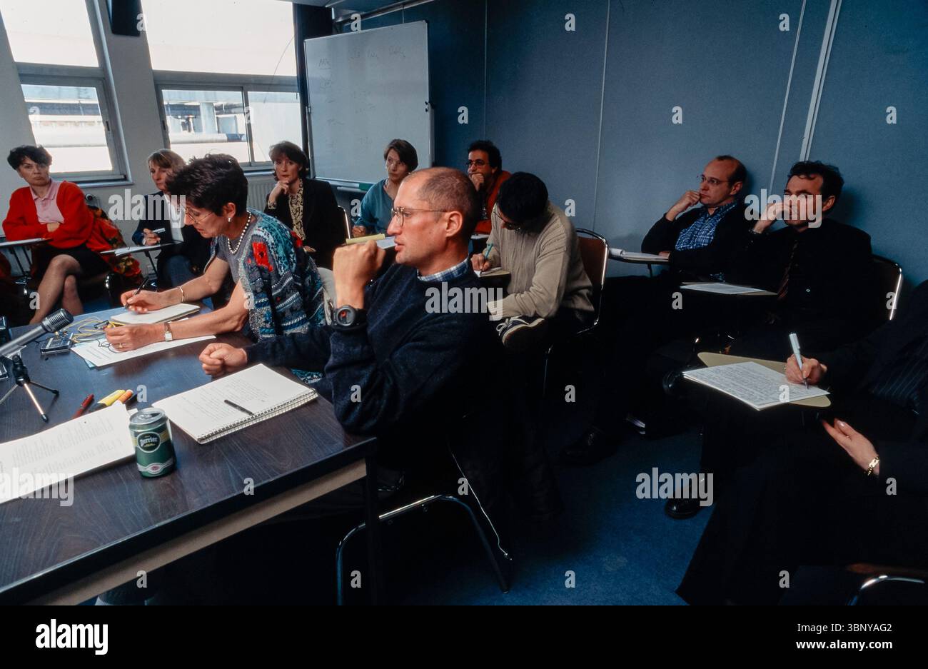 Paris, Frankreich, Crowd People, AIDS-Aktivisten, Act Up Paris, ANRS, (Association National de Recherche sur le SIDA) Wissenschaftler, Sitzungen des Ärztekomitees, Didier Lestrade, Act Up Paris Stockfoto