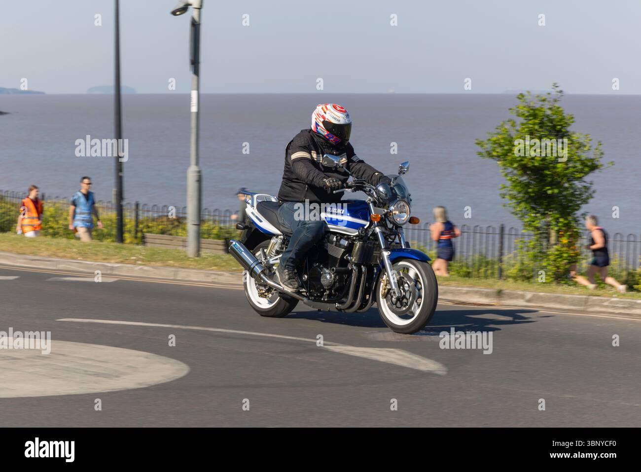 Clevedon Coffee and Cars Suzuki GSX 1400 Stockfoto