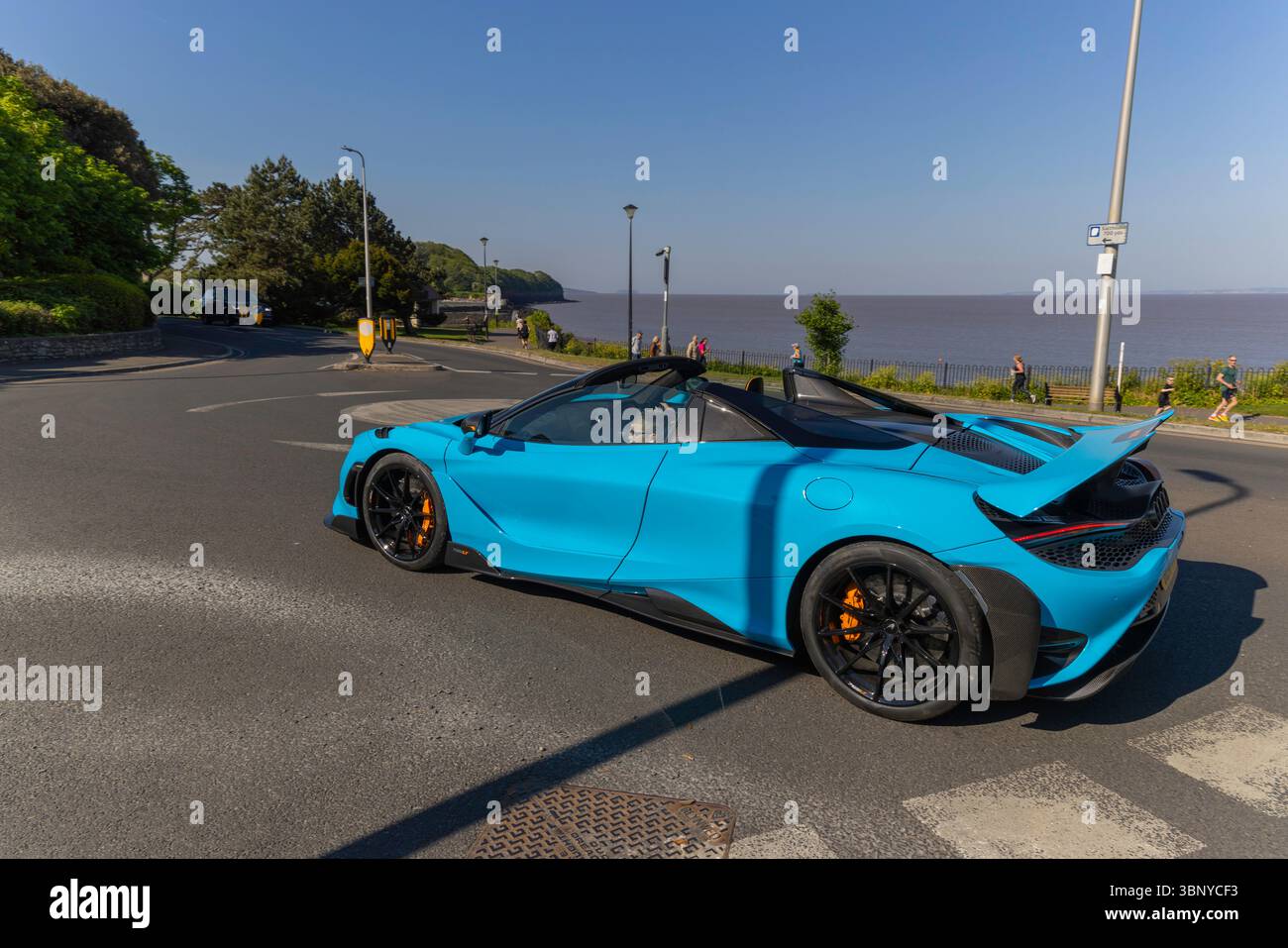 Clevedon Coffee und Cars McLaren 765 LT Spider Stockfoto