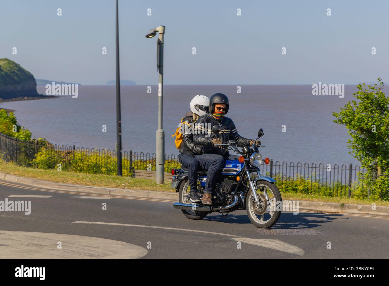 Clevedon Kaffee und Autos Stockfoto
