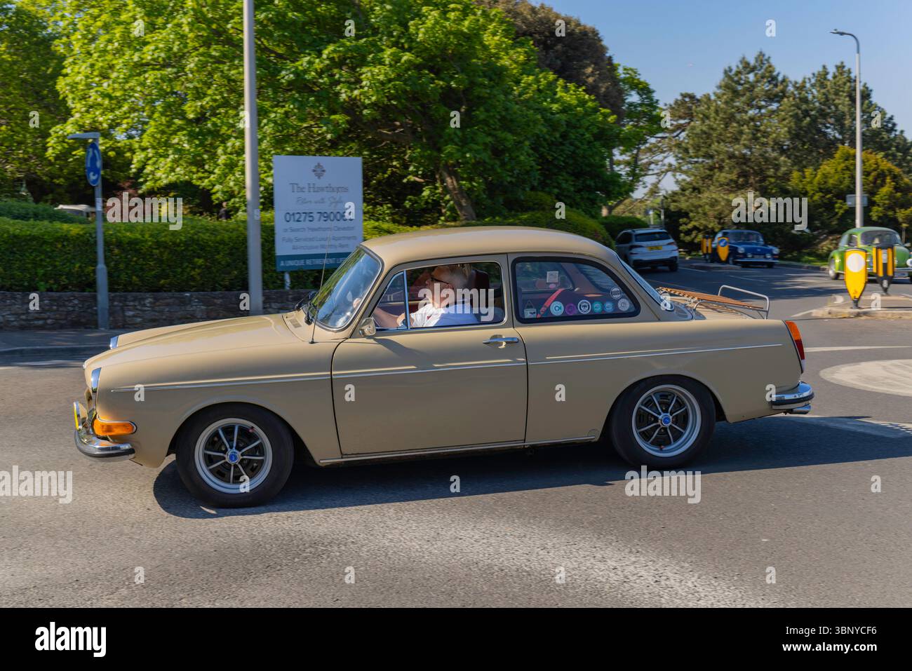 Clevedon Coffee and Cars 1966 Volkswagen Typ 3 Notchbac Stockfoto