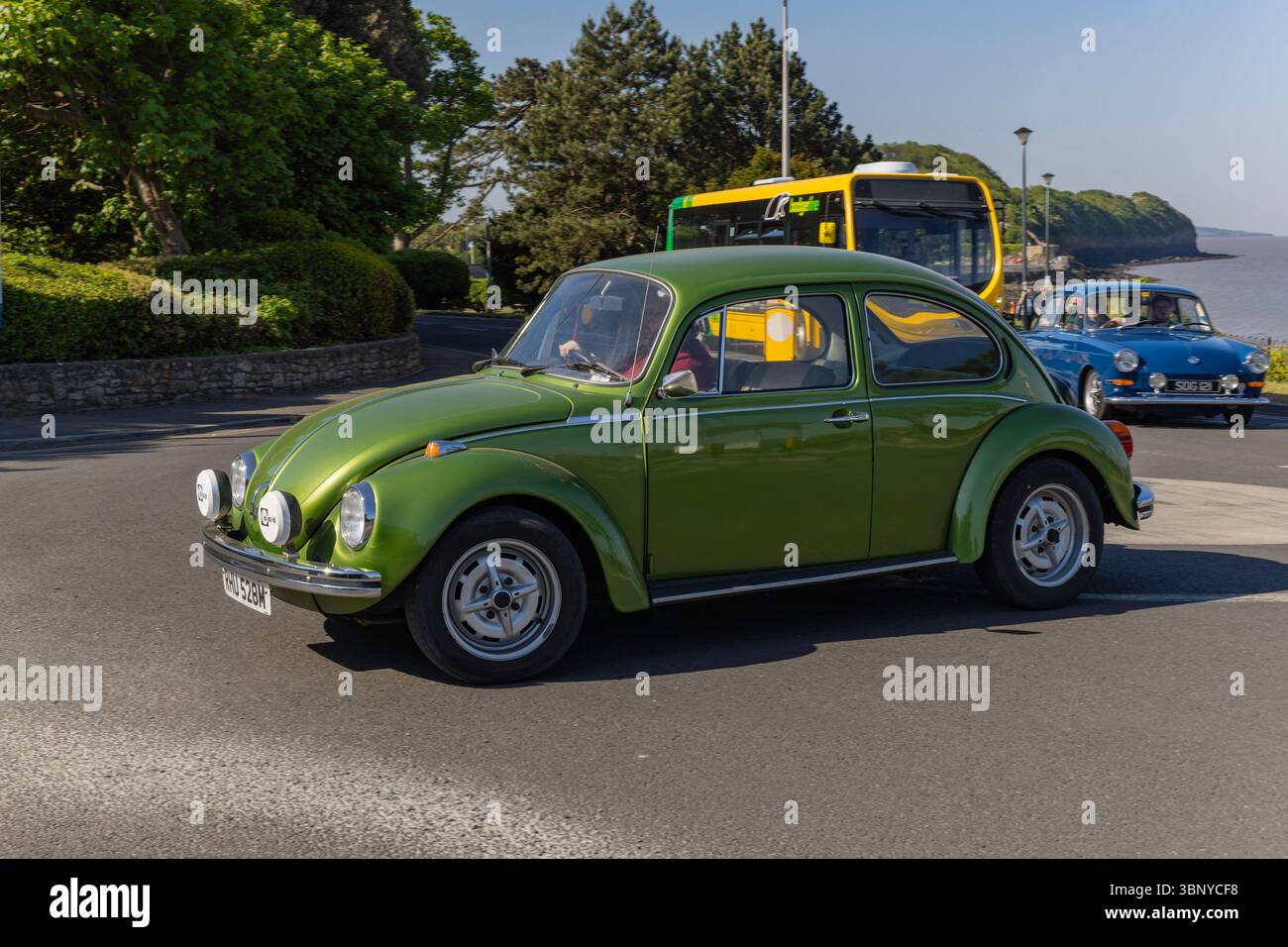 Clevedon Kaffee und Autos Stockfoto