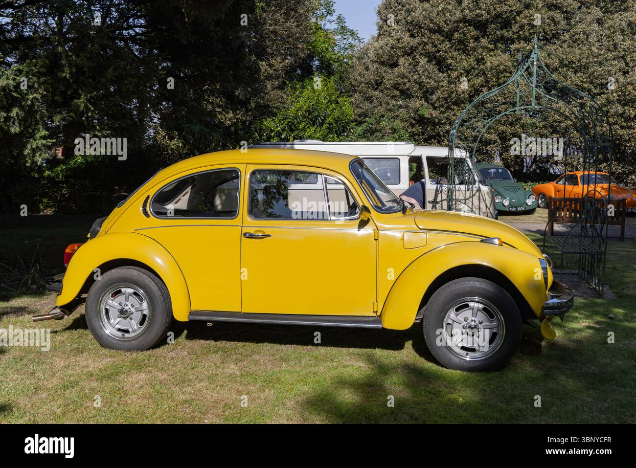 Clevedon Kaffee und Autos Stockfoto