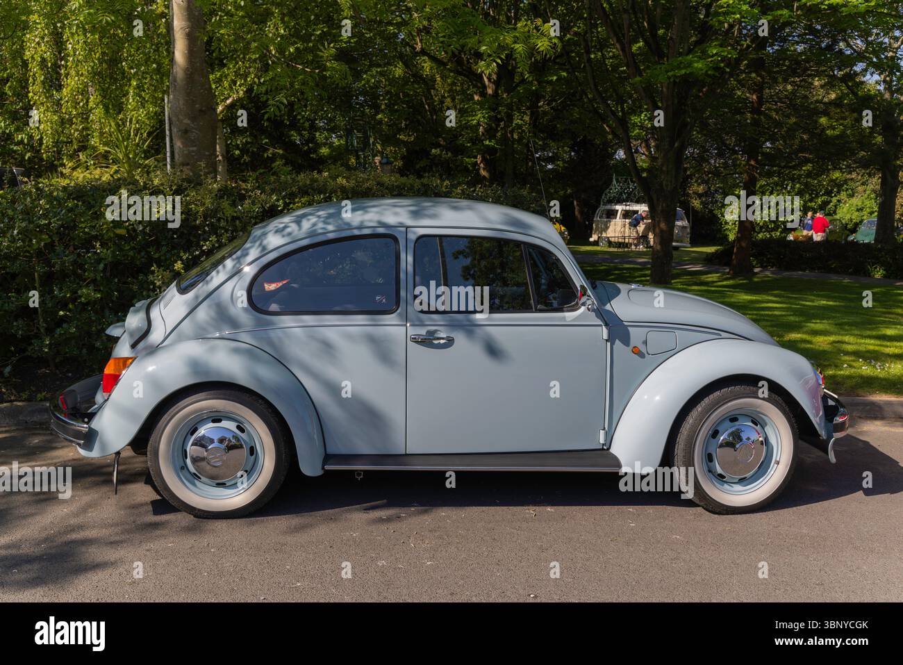 Clevedon Kaffee und Autos Stockfoto