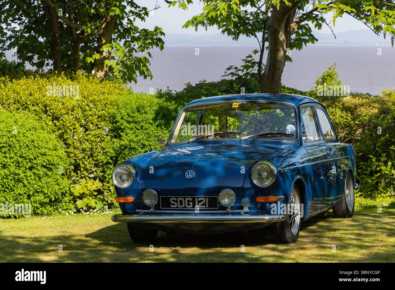 Clevedon Kaffee und Autos Stockfoto