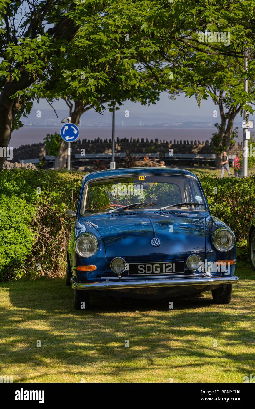 Clevedon Kaffee und Autos Stockfoto