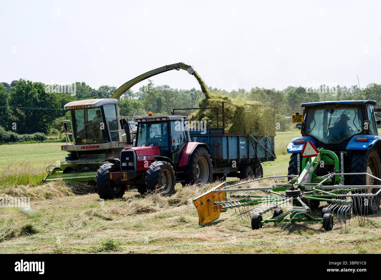 Heuernte Ufford Suffolk England Stockfoto