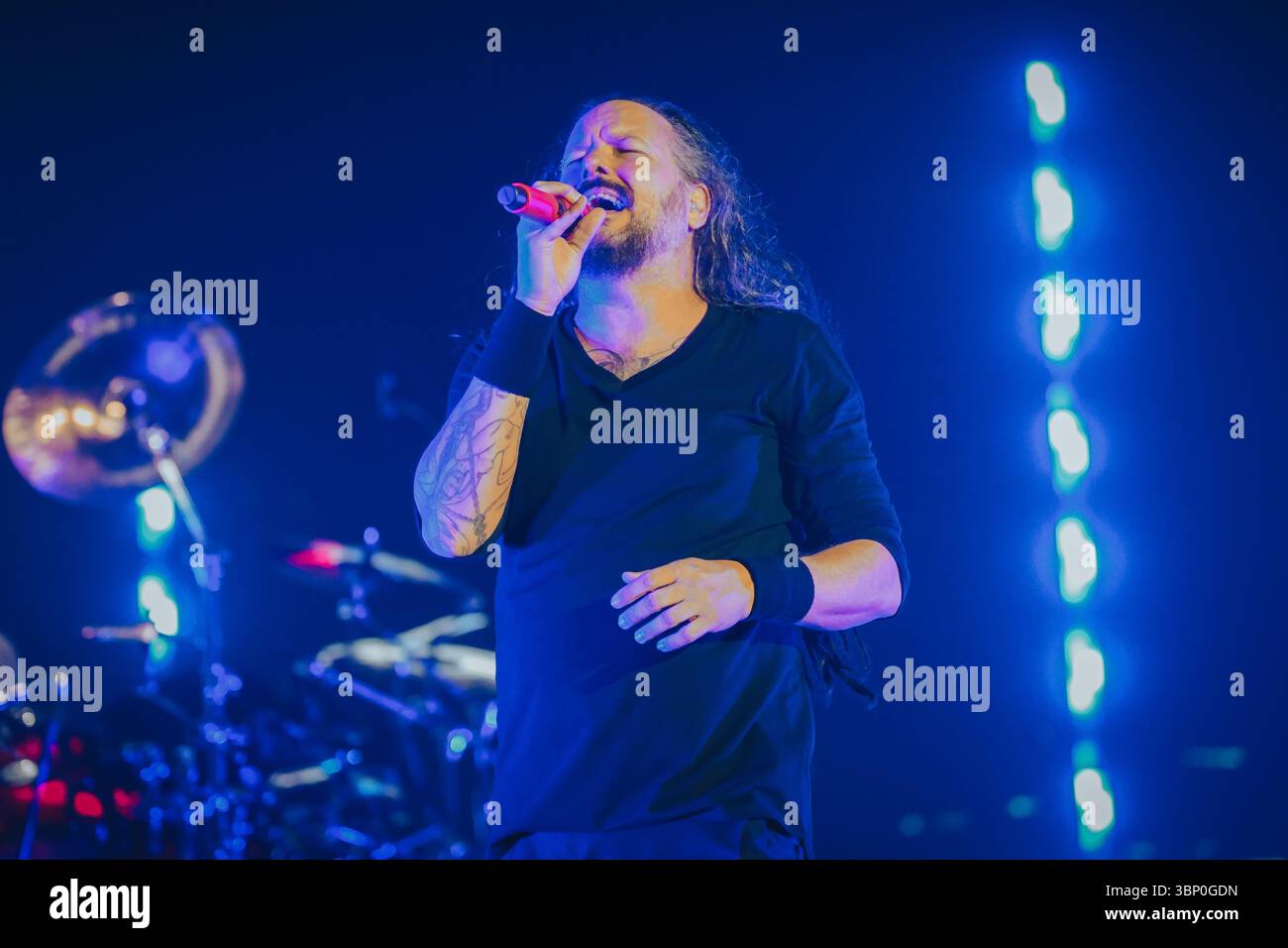 Korn trat 2025 in den Firenze Rocks auf Stockfoto