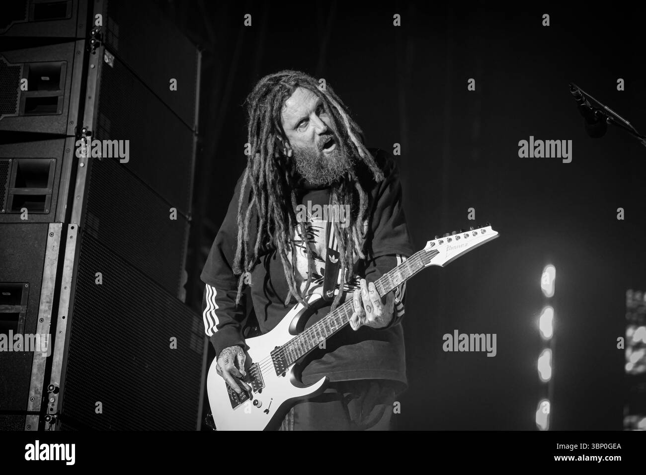 Korn trat 2025 in den Firenze Rocks auf Stockfoto
