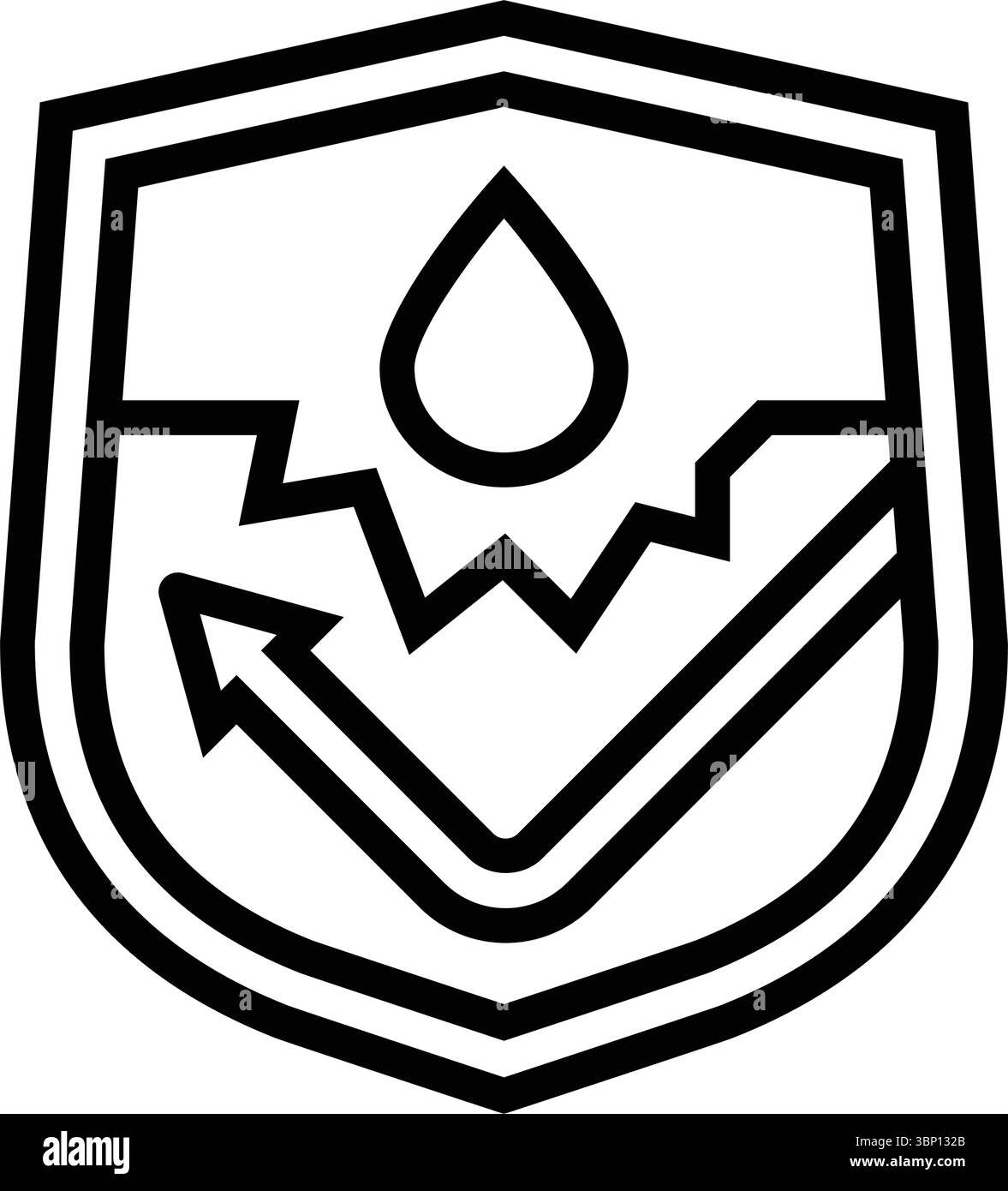 Rostbeständige Linie Symbol Vektor Illustration Stock Vektor