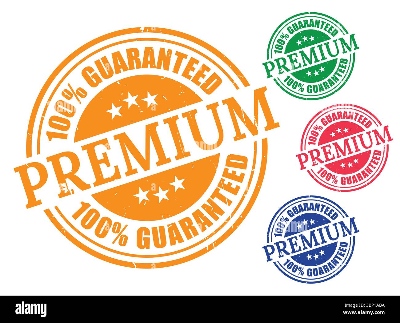 Premium-Qualitätsgarantie-Siegel-Marketingmaterial für Branding-Stempel Stock Vektor