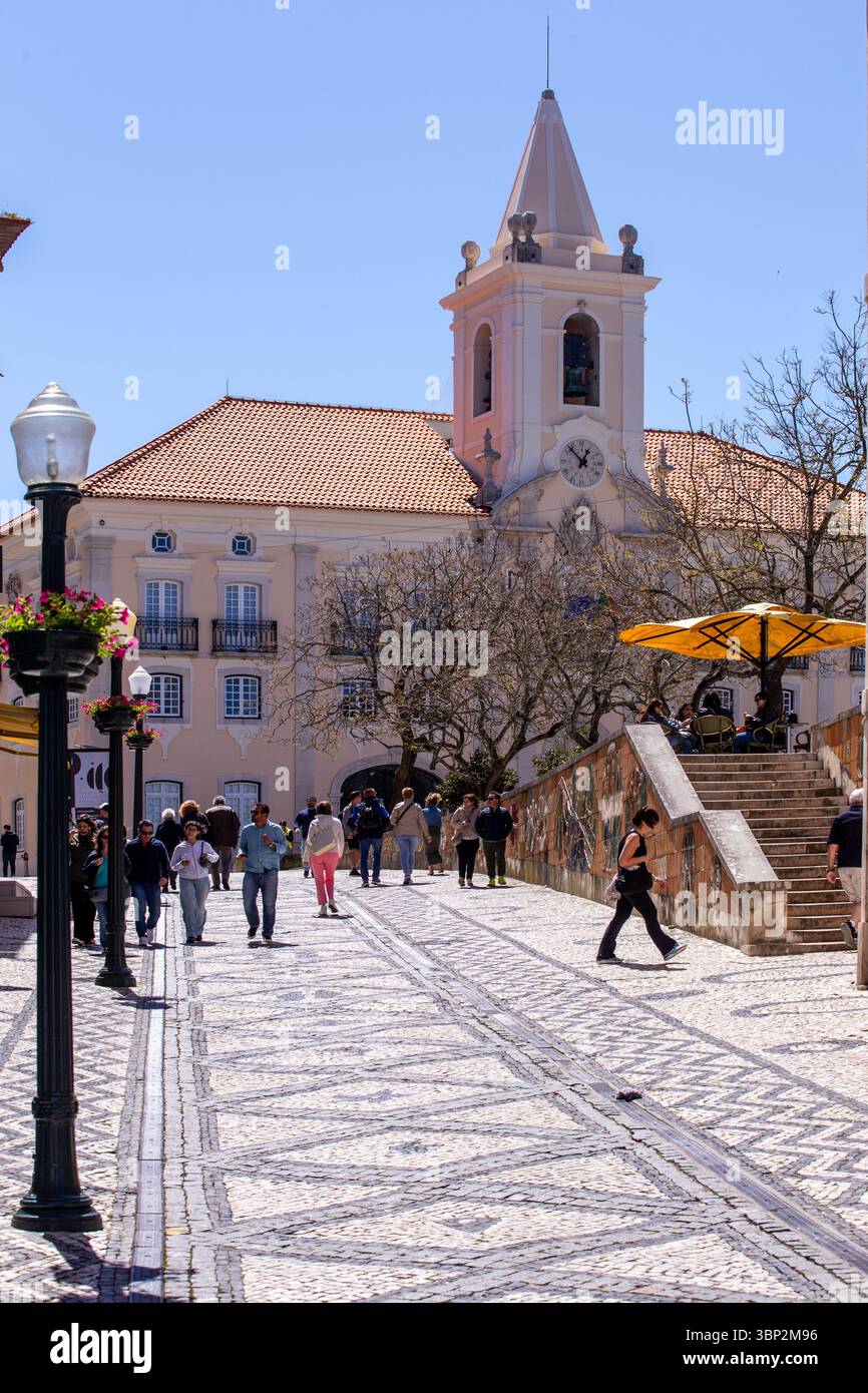 Das Rathaus (Câmara Municipal) in Aveiro, Portugal, befindet sich in der Praca da República Stockfoto