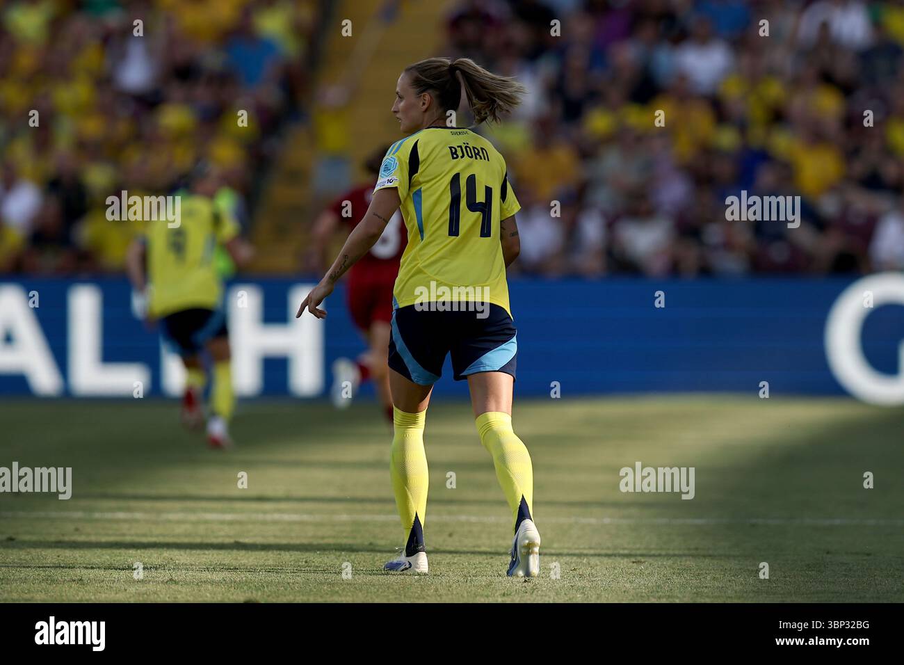 Nathalie Bjorn (Schweden Frauen) während des UEFA-Europameisterschaftsspiels der Frauen 0-1 Schweden Frauen im Stade de Geneve am 4. Juli 2025 in Genf, Schweiz. Stockfoto