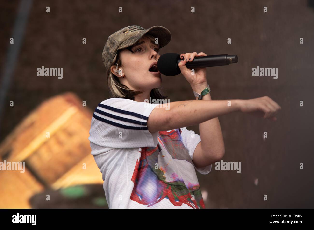 London, England. Juli 2025. Die aufstrebende Künstlerin Sofy tritt auf der Rainbow-Bühne im BST Hyde Park auf. Cristina Massei/Empics/Alamy Live News Stockfoto