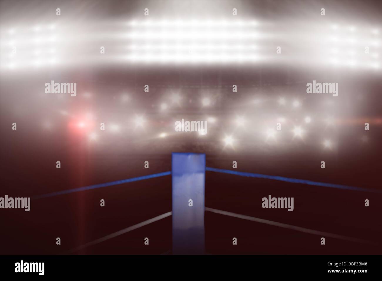Zusammengesetztes Bild des Boxrings Stockfoto