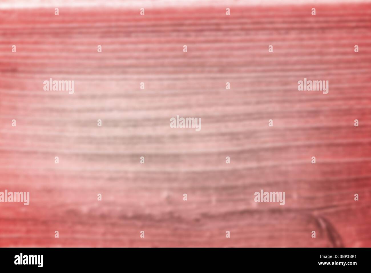 Die abstrakte strukturierte Oberfläche zeigt einen horizontalen rot-weißen Farbverlauf der Pinselstriche in flacher Ausführung Stockfoto