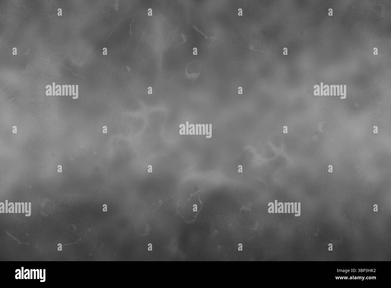 Abstrakte graue Vektorstruktur mit Flecken und Abrissspuren, transparentem Hintergrund und Kopierraum Stockfoto