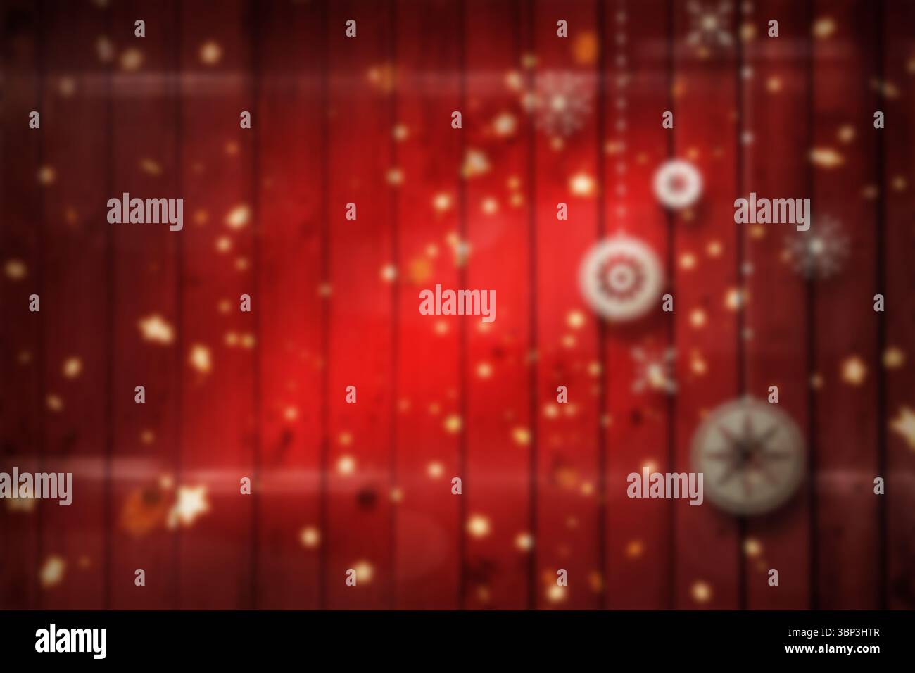 Verschwommener weihnachtshintergrund Stockfoto